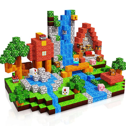 BLOQUES MAGNÉTICOS DE CONSTRUCCIÓN 3D (100 piezas)