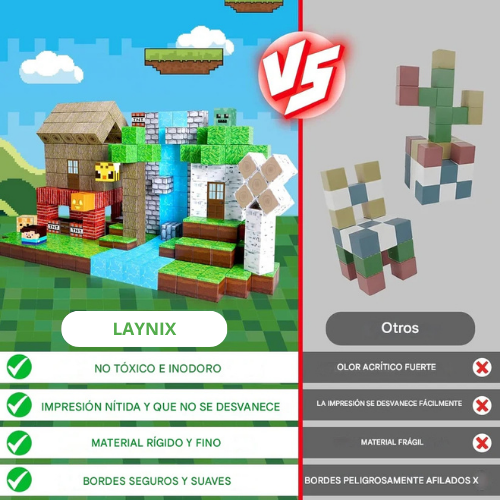 BLOQUES MAGNÉTICOS DE CONSTRUCCIÓN 3D (100 piezas)